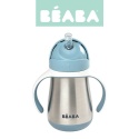 BEABA Bidon niekapek ze słomką termos termiczny 250 ml Windy Blue