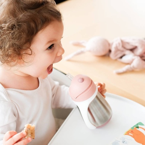 BEABA Bidon niekapek ze słomką termos termiczny 250 ml Windy Blue