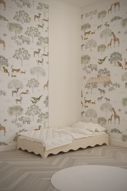 BabyWood Łóżko dla dzieci WAVE 1