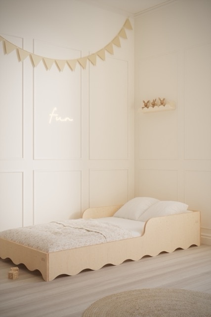 BabyWood Łóżko dla dzieci WAVE 3