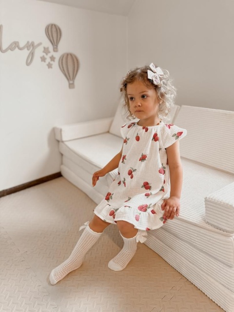 Kaki Sukienka w malinki