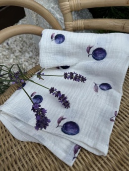 Kaki pieluszka - pieluszka - śliwka & ecru