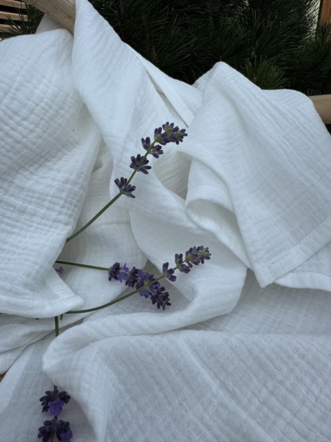 Kaki pieluszka - pieluszka - liski, ecru, beż i błękit