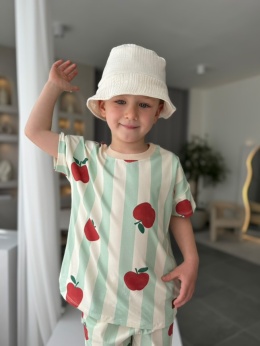 LaBambino letni TSHIRT JABŁKA ZIELEŃ kolekcja limitowana