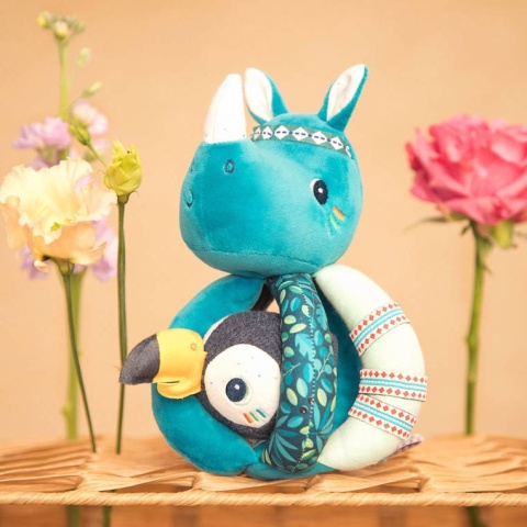 Lilliputiens Grzechotka chwytak Nosorożec Marius 6 m+