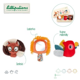 Lilliputiens Zestaw rozwijający zmysły multisensoryczny Lew Jack 0 m+