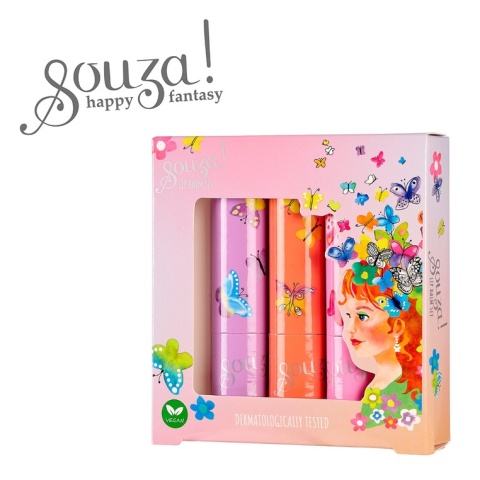 Souza! Zestaw balsamów do ust dla dzieci 3 szt.