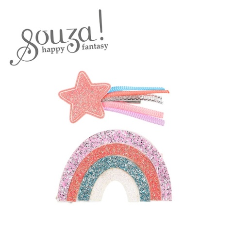Souza! Spinki do włosów tęcza i kometa Kiara 2 szt.