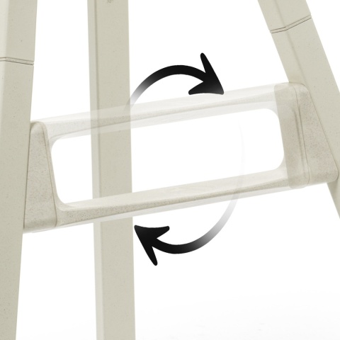 Elodie Details - krzesełko do karmienia GRACE, Vanilla White