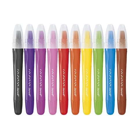 Janod Kredki żelowe 10 kolorów 3+