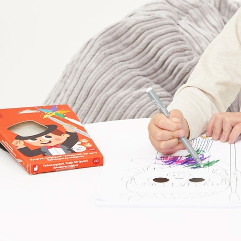 Janod Magiczne flamastry zmieniające kolor 10 kolorów 3+