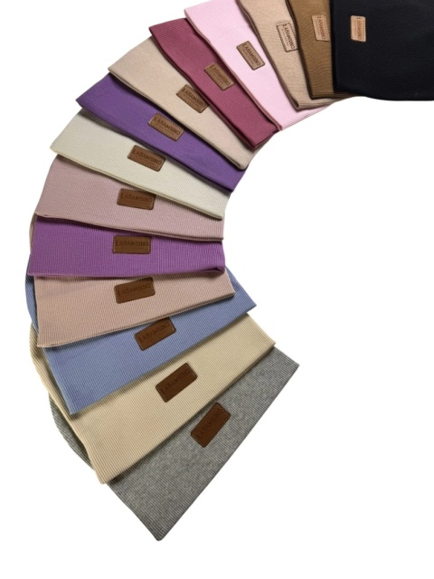 Czapka cienka prążek LaBambino