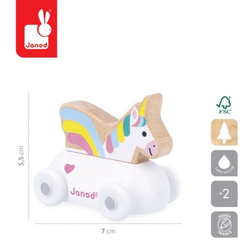 Janod Pojazd Jednorożec Zaczarowane królestwo Cross Roads 12m+