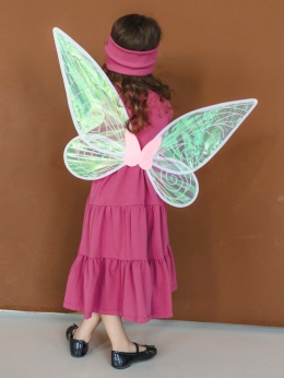 LaBambino Sukienka dla dziewczynki RÓŻA MALINA