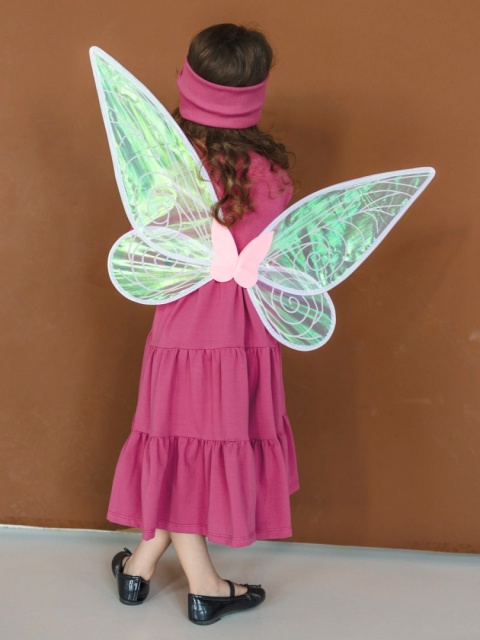 LaBambino Sukienka dla dziewczynki RÓŻA MALINA