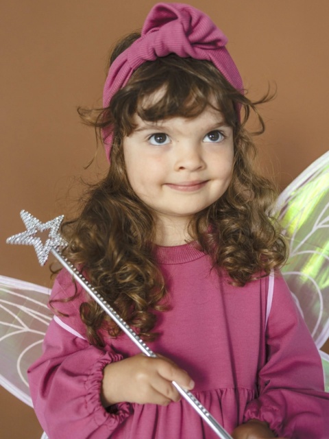 LaBambino Sukienka dla dziewczynki RÓŻA MALINA