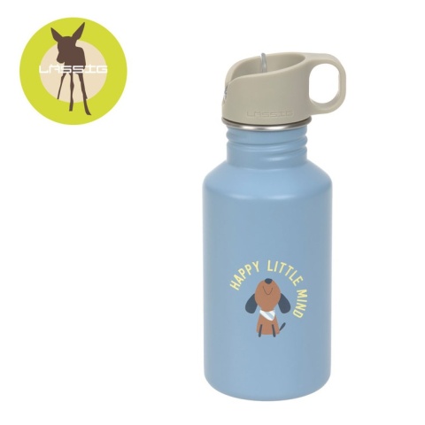 Lassig Bidon ze stali nierdzewnej z ustnikiem i uchwytem 500 ml Pattern Party Blue/green