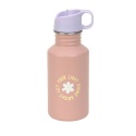 Lassig Bidon ze stali nierdzewnej z ustnikiem i uchwytem 500 ml Pattern Party Rose/lilac