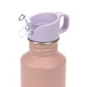 Lassig Bidon ze stali nierdzewnej z ustnikiem i uchwytem 500 ml Pattern Party Rose/lilac