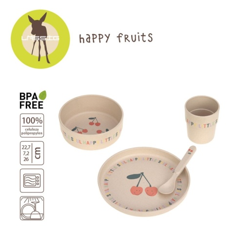 Lassig Komplet naczyń dla dzieci Happy Fruits Cherry