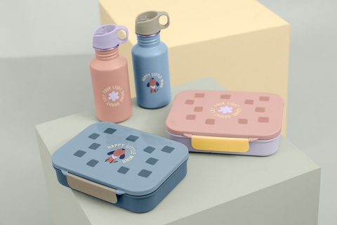 Lassig Lunchbox Bento z przegródkami Pattern Party Blue/green