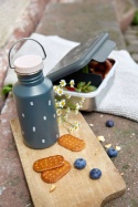 Lassig Lunchbox ze stali nierdzewnej Happy Prints granatowy