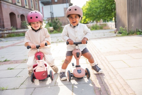 SCOOTANDRIDE Highwaykick 1 Push and Go 2w1 Jeździk i hulajnoga z rączką do prowadzenia 1-5 lat Mocha