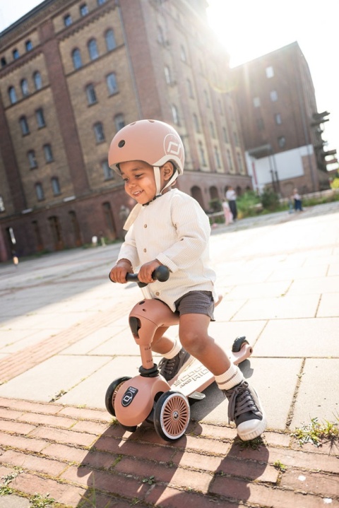 SCOOTANDRIDE Kask XXS-S dla dzieci 1-5 lat Mocha