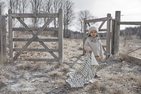 Elodie Details - Czapka Wełniana Creamy White 0-6 m-cy