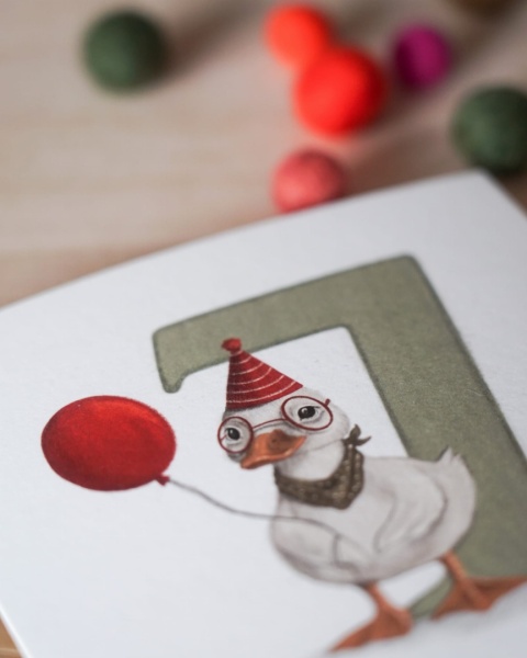 HI LITTLE KARTKA NA SIÓDME URODZINY