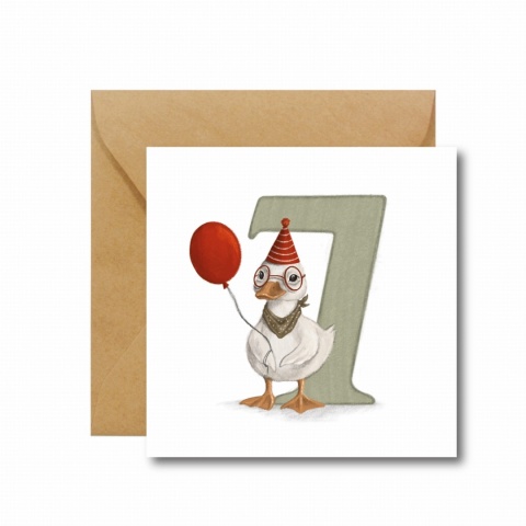 HI LITTLE KARTKA NA SIÓDME URODZINY