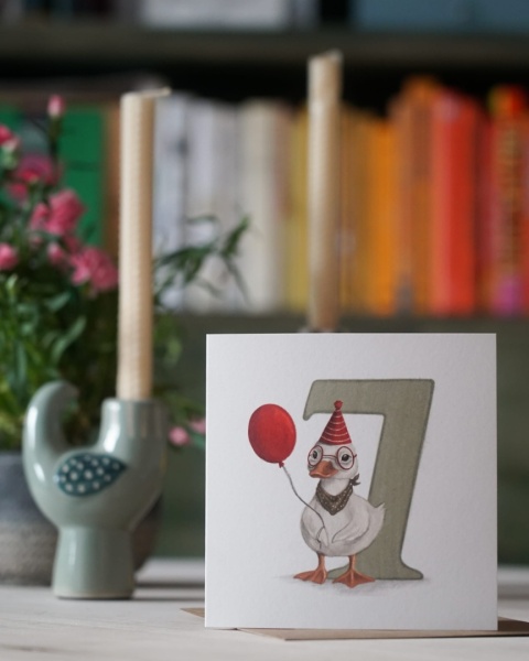 HI LITTLE KARTKA NA SIÓDME URODZINY