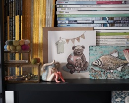 HI LITTLE HELLO MAMA BEAR - KARTKA Z OKAZJI NARODZIN DZIECKA