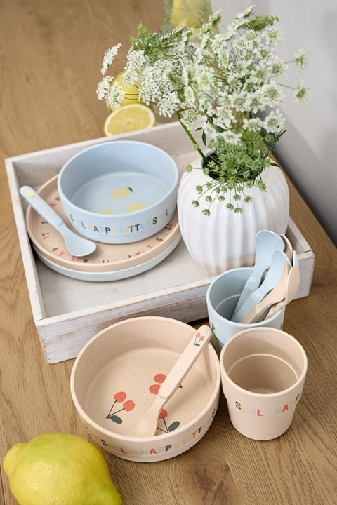 Lassig Komplet naczyń dla dzieci Happy Fruits Lemon