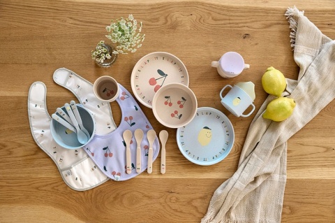 Lassig Komplet naczyń dla dzieci Happy Fruits Lemon