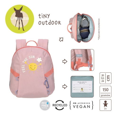 Lassig Plecak mini Tiny Outdoor Sunshine peach