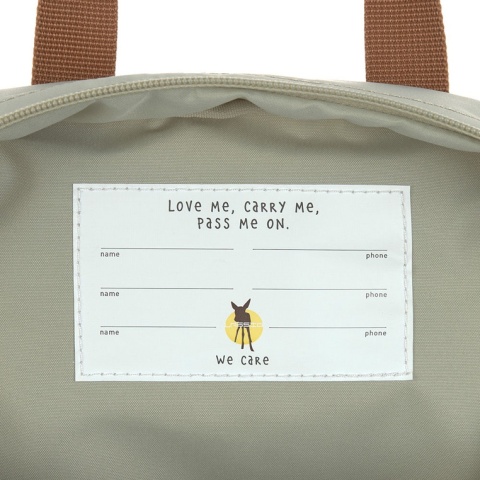 Lassig Plecak mini kwadratowy Little Gang Light khaki