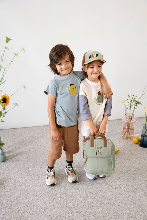 Lassig Plecak mini kwadratowy Little Gang Light khaki