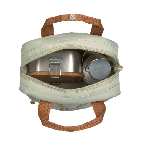 Lassig Plecak mini kwadratowy Little Gang Light khaki