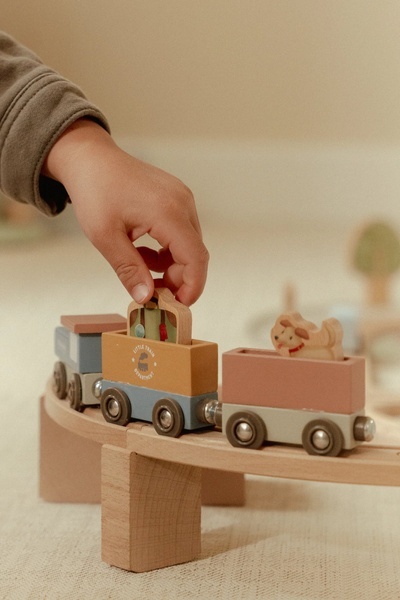 Little Dutch Drewniana kolejka XXL - 114 elementów FSC