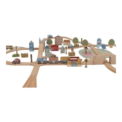 Little Dutch Drewniana kolejka XXL - 114 elementów FSC
