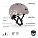 SCOOTANDRIDE Kask XXS-S dla dzieci 1-5 lat Brown Lines