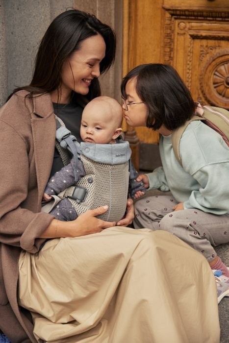 BABYBJORN - nosidełko Harmony 3D Mesh, Szary Beż