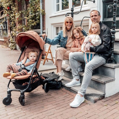 Elodie Details - wózek spacerowy MONDO - Burned Clay + pałąk do wózka - ZESTAW