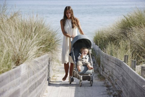 Elodie Details - wózek spacerowy MONDO - Pebble Green + pałąk do wózka - ZESTAW