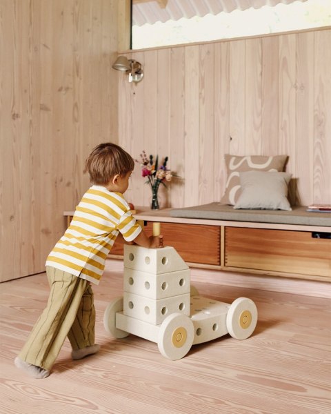 MODU Dreamer set - Kreatywne klocki rozwijające motorykę dużą, Sand Grey / Honey Yellow