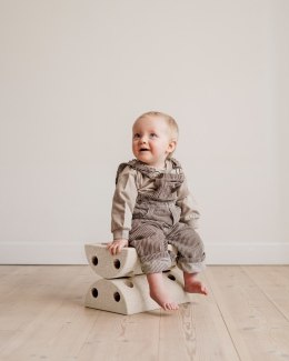 MODU - Kids Stool - Sand Grey / Honey Yellow