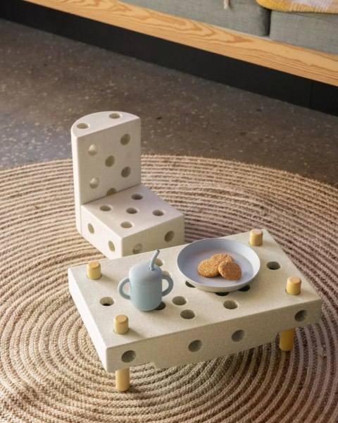 MODU - block square - sensoryczny blok piankowy, Sand Grey