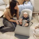BABYBJORN - leżaczek BALANCE SOFT WOVEN/JERSEY Tri Fabric, Piaskowoszary
