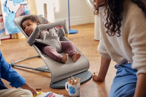 BABYBJORN - leżaczek BLISS 3D Jersey - Sand Grey